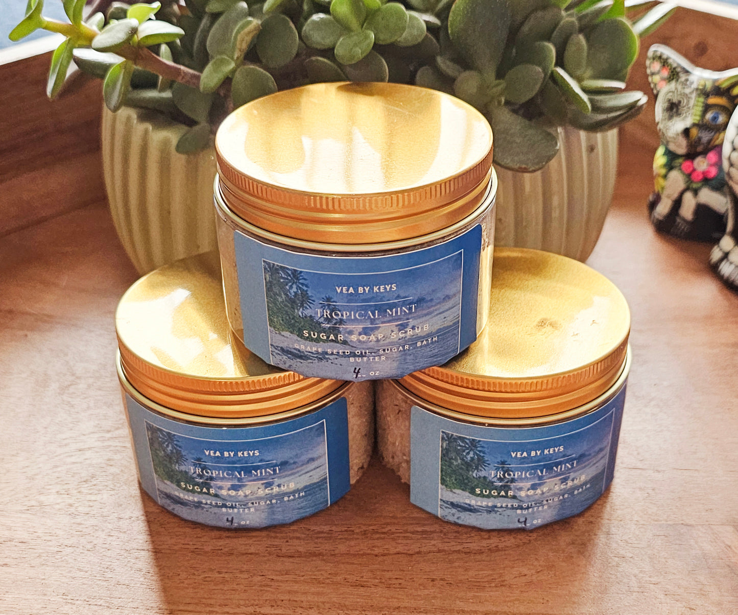 Tropical Mint Foaming Sugar Scrub