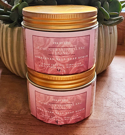 Rose Foaming Salt Scrub