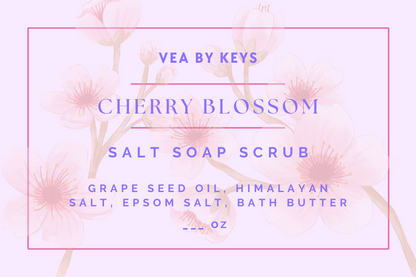 Cherry Blossom Salt Soap Scrub